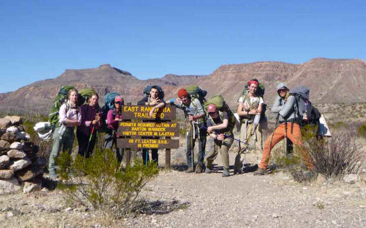 backpacking camp for teens in texas